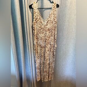Old Navy Leopard Print Jumpsuit
